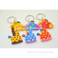 Colorful custom made rubber small horse keychain